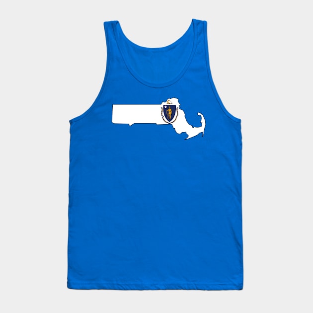 Massachusetts State Flag Tank Top by somekindofguru